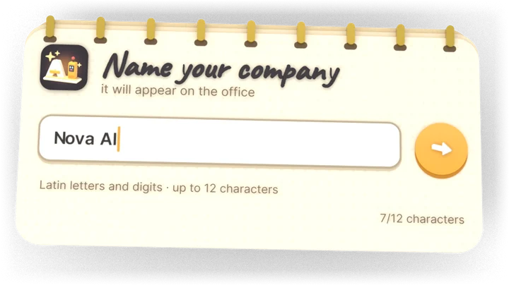 Kartu nama perusahaan di AI Inc: Tycoon
